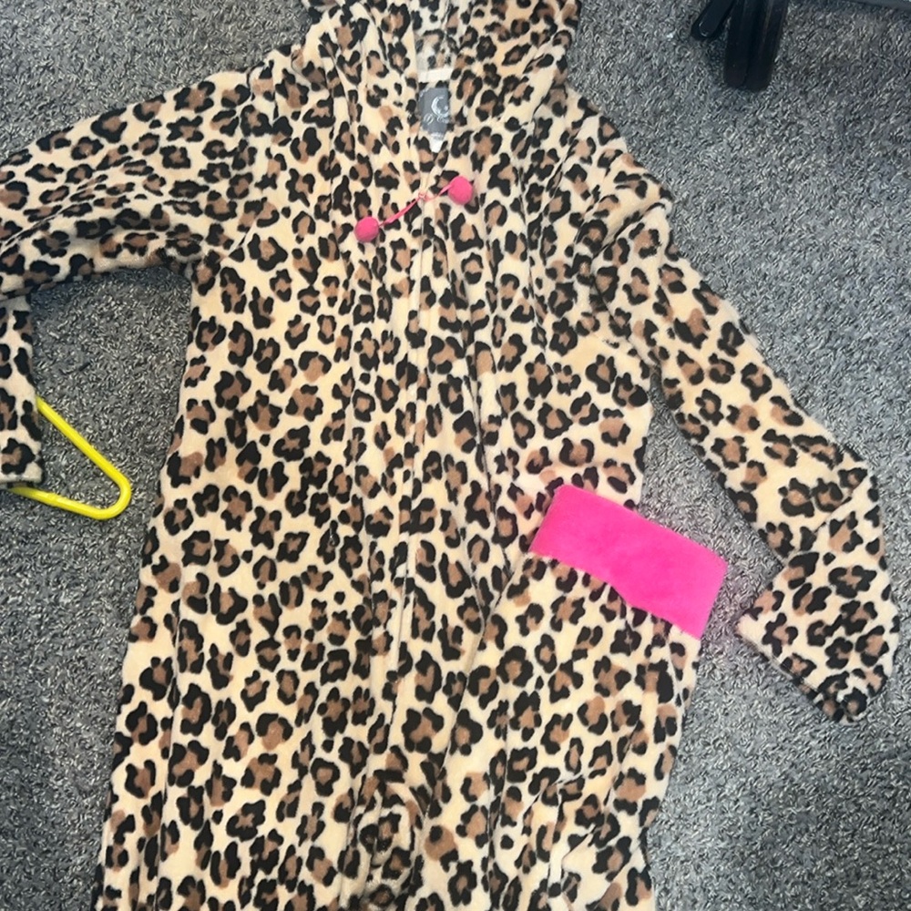 Leopard print onesie